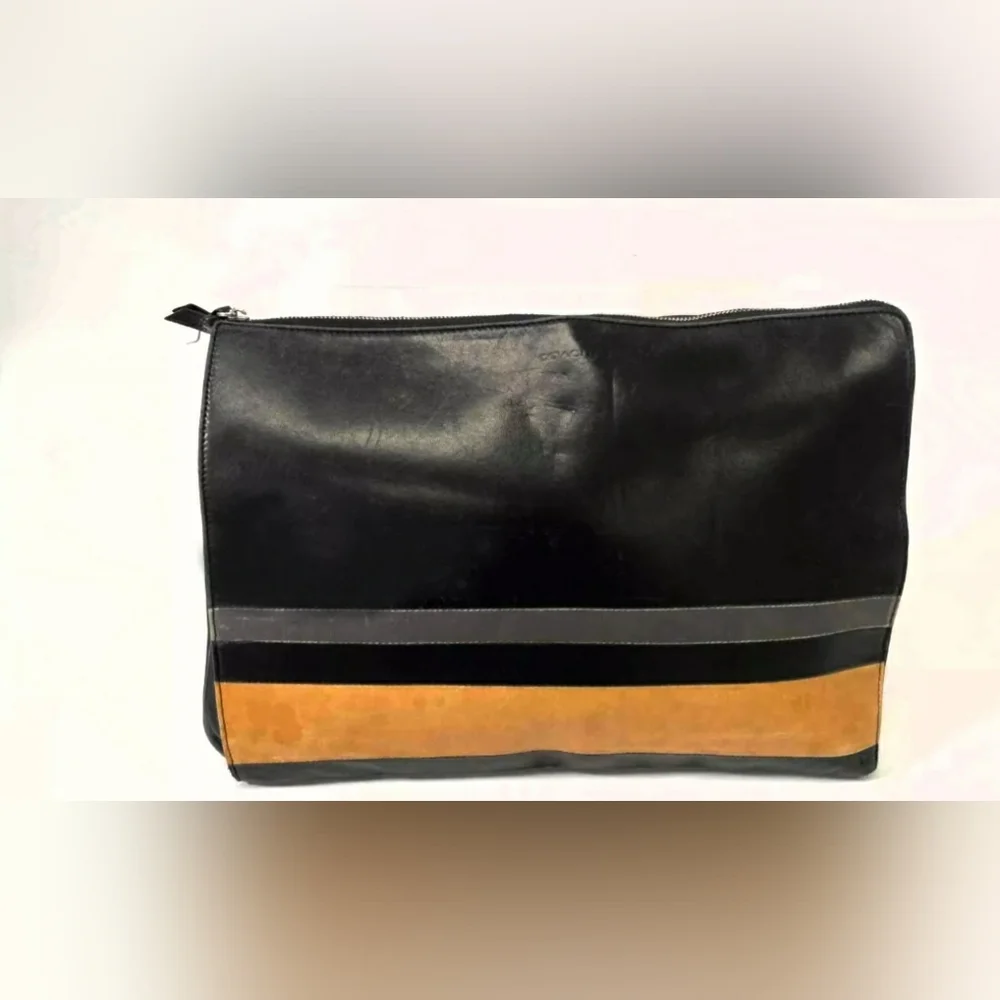 COACH DESIGNER LAPTOP LEATHER BAG SLEEVE POUCH clutch